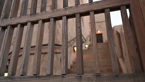 an old traditional emirati house at al seef dubai with old traditional emirati architectural buildings and houses