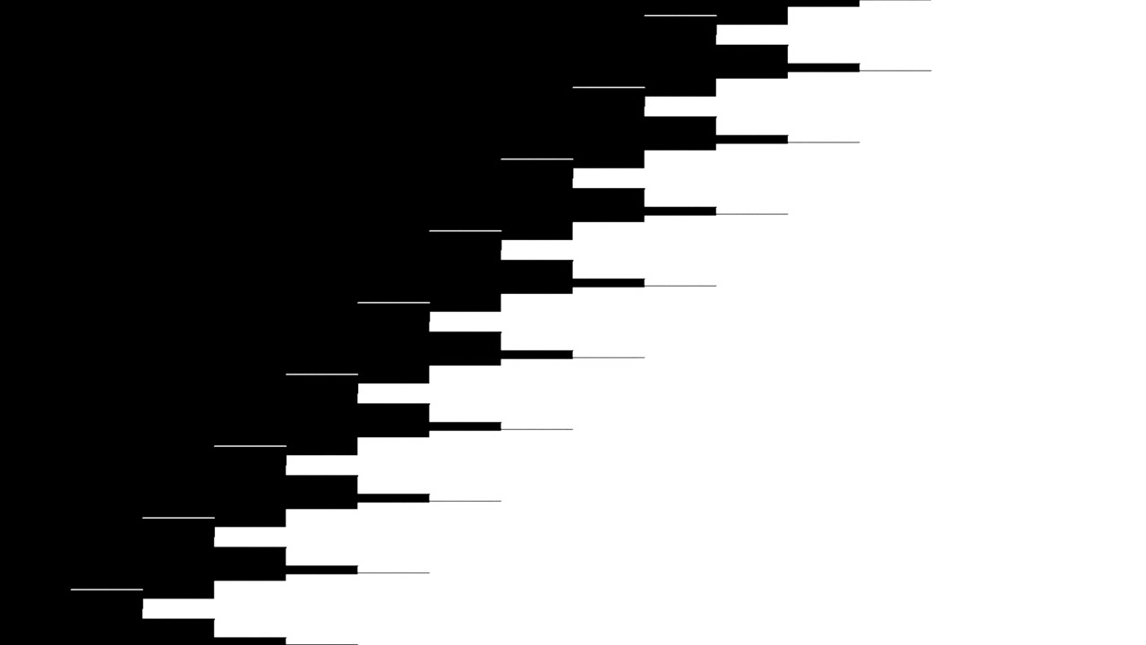 Abstract Black and White Geometric Transition Wipe
