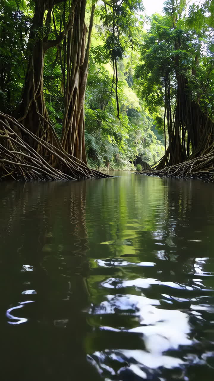 조용한 숲의 강