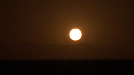 summer sunset timelapse over marin county from berkeley shore in the san francisco bay area