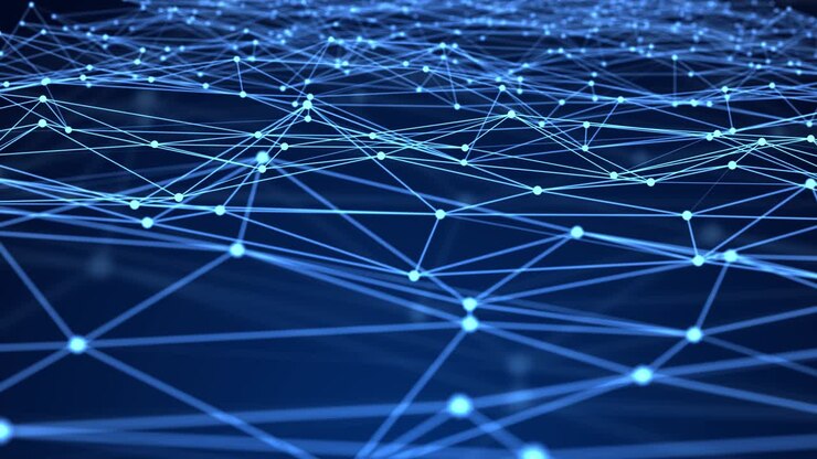 Animazione futuristica 4K in loop: flusso di dati digitali a plesso