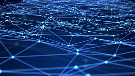 4k loop digital plexus data flow reality futuristic animation.