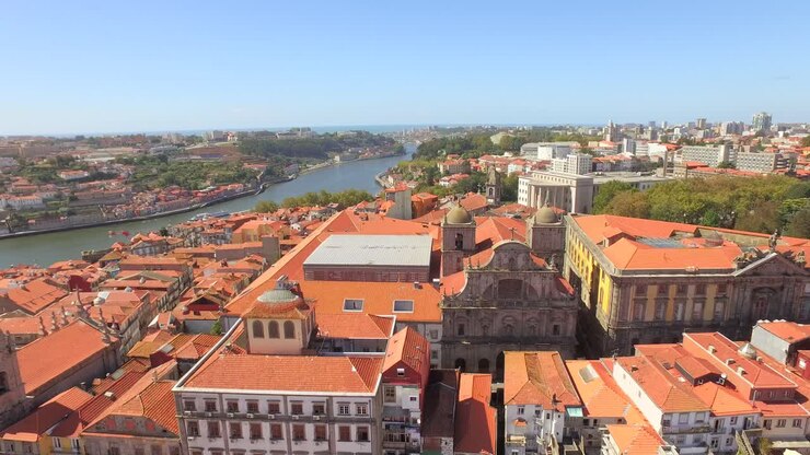 Aerial view of Porto, Portugal