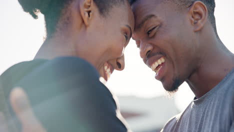 face, exercise and a fitness black couple training