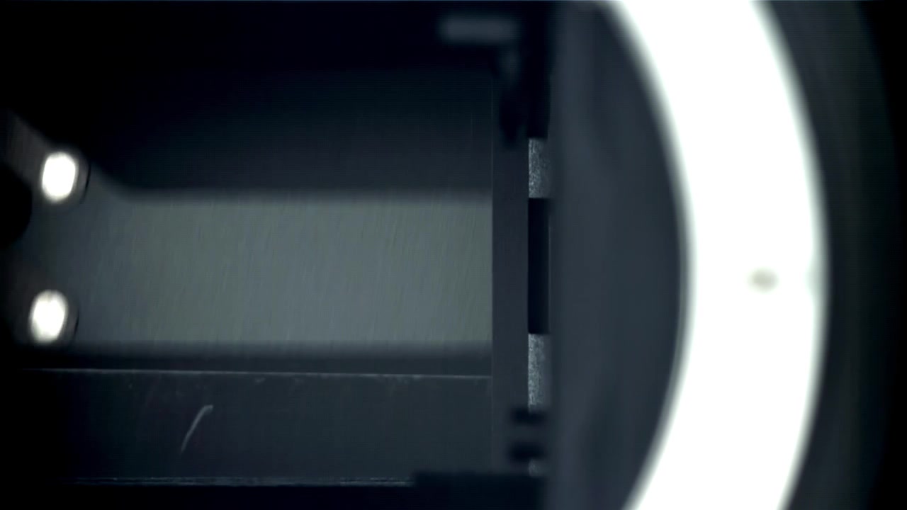 Mechanical Camera Shutter Opening and Closing Revealing Sensor