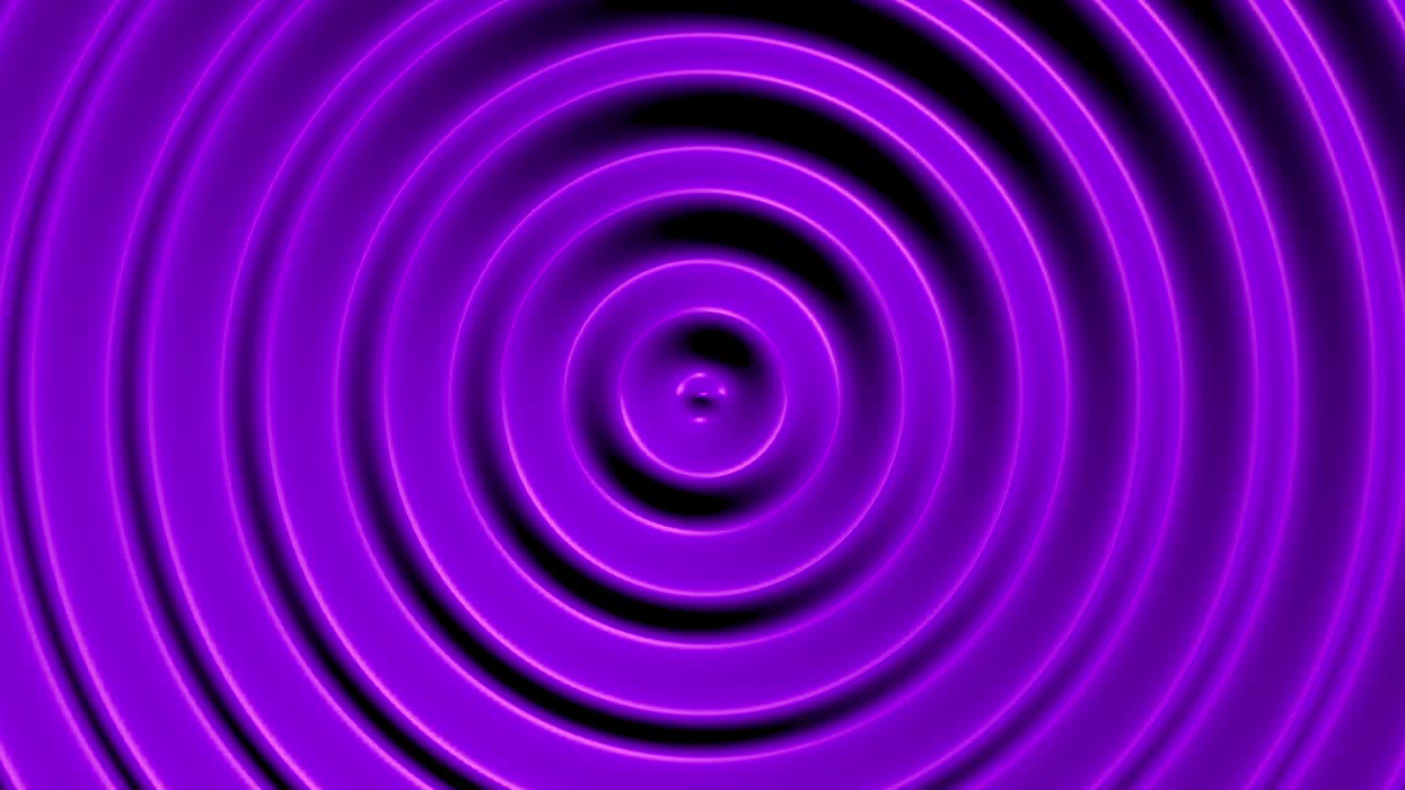 círculos concéntricos con efecto hipnótico, patrón de fondo de resonancia de agua de color