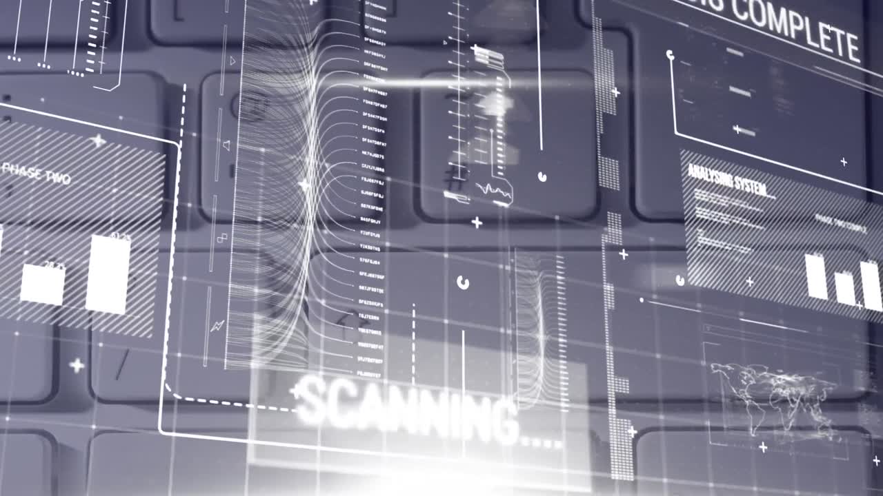 interfaz digital con procesamiento de datos contra el cierre del teclado