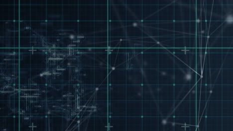 Animation of network of connections in digital space