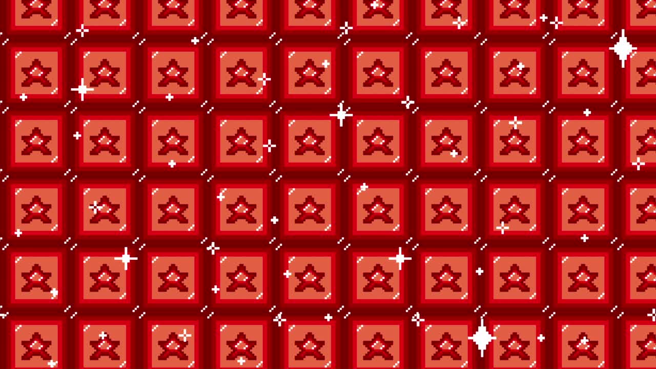 Pixel art tile star icon Looping animated background. 1080p (4).mp4