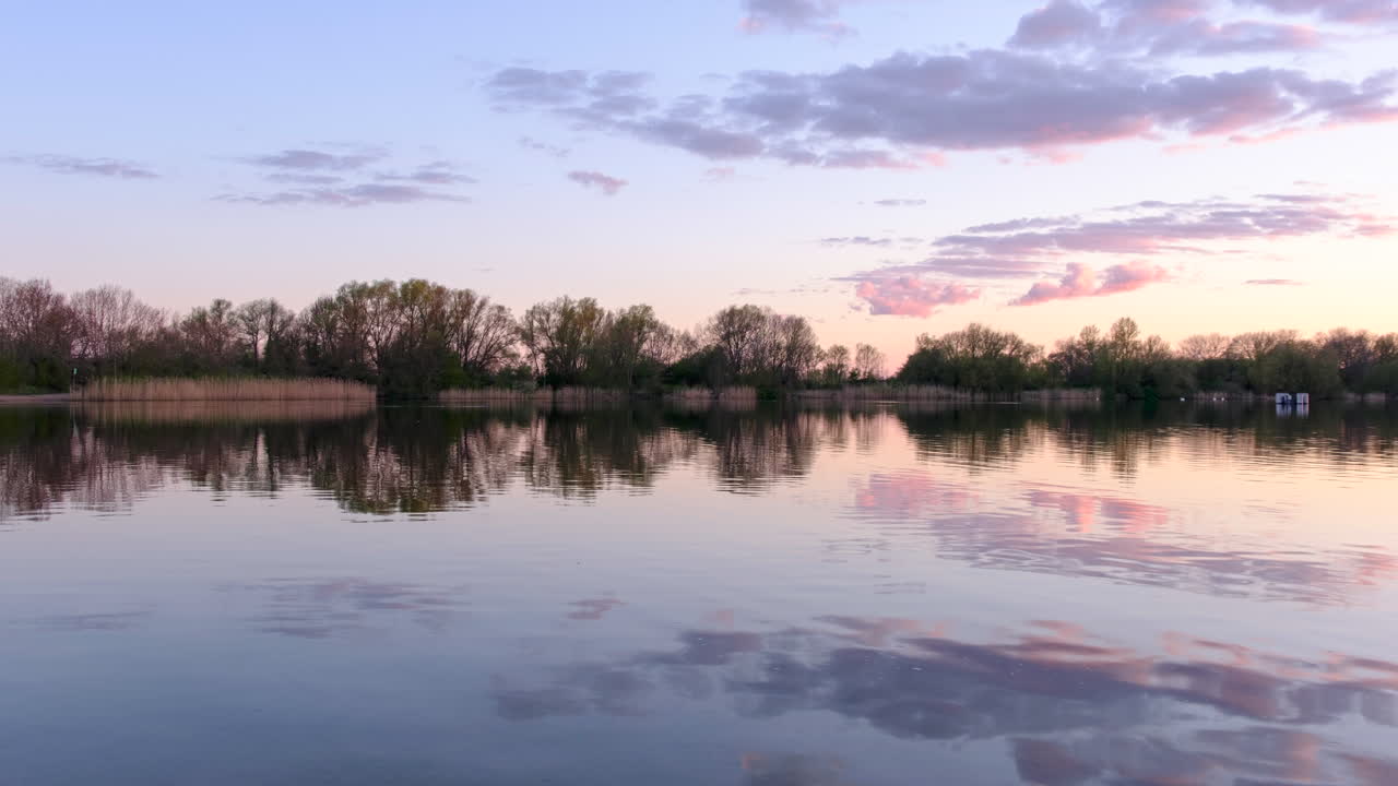 eichbaumsee doveelbe lapso de tiempo al atardecer
