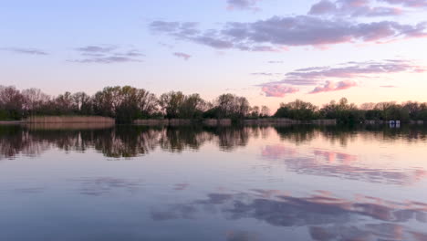 Eichbaumsee-Taubenschlag-Sonnenuntergang-Zeitraffer