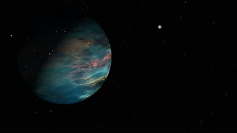 mysterious planet moving alone in space