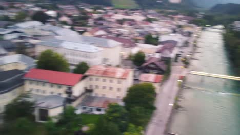 Lienz-at-night-from-drone---Austria