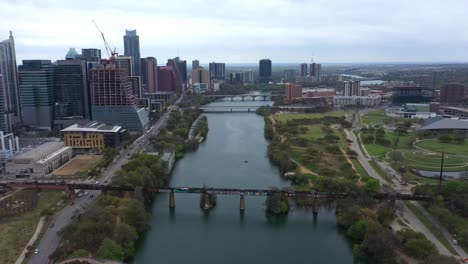 austin, texas cityscape aerial view