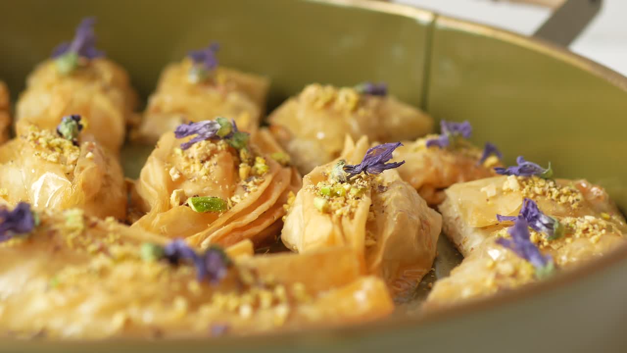 el delicioso baklava.