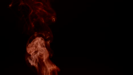 abstract flames slowly rise up and expire