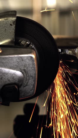 welder working at work shop