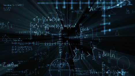 fórmulas matemáticas en la pizarra
