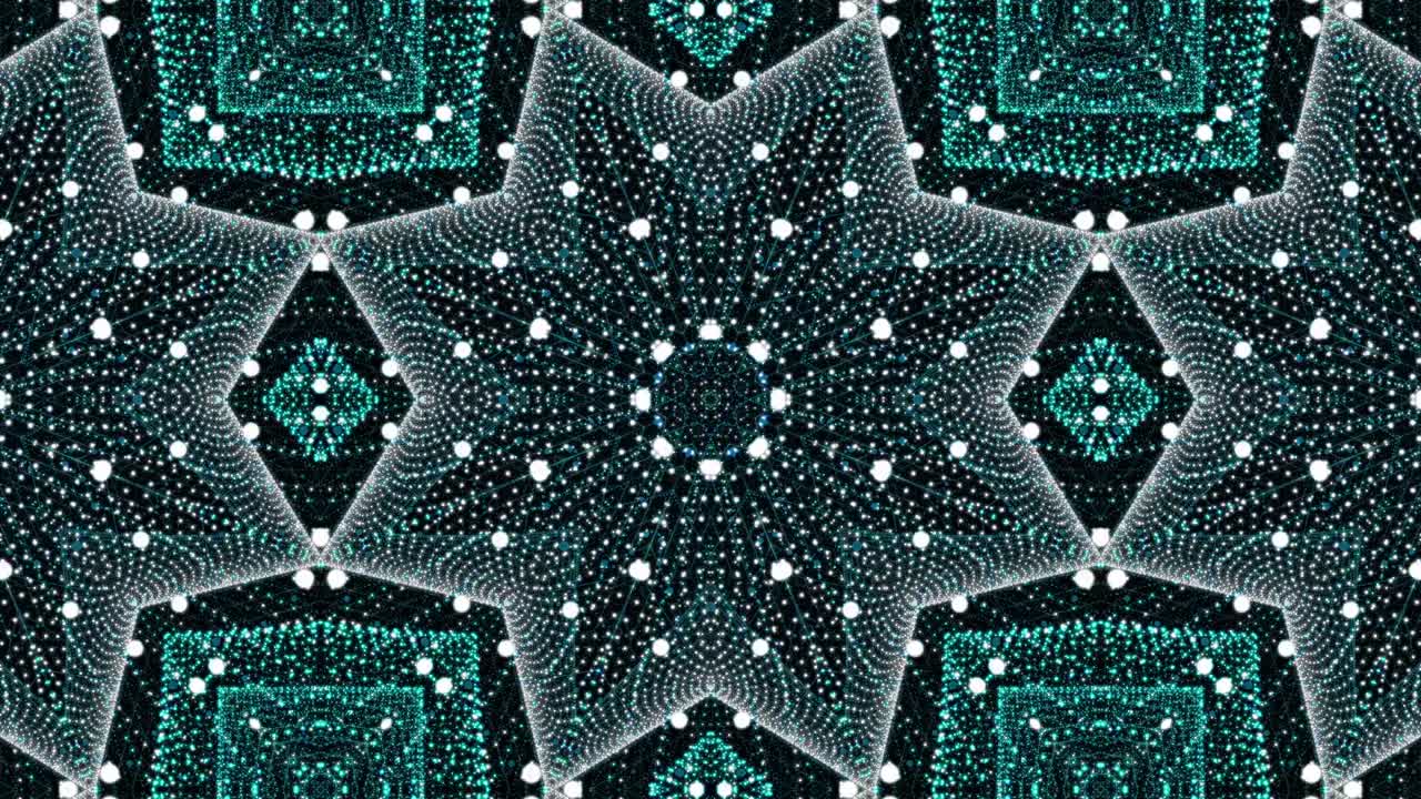 추상적인 디지털 칼레이다 배경 (seamless loop)