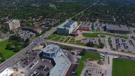 the regional municipality of durham, health department, aerial view, ontario, canada