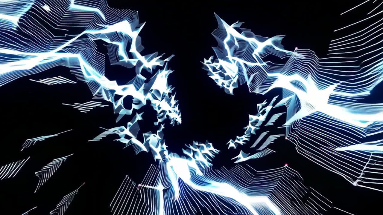 Abstract Glowing Lines