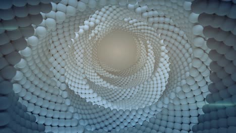 abstract geometric wormhole seamless loop 3d render animation