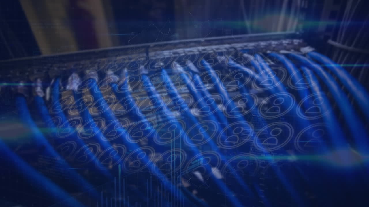 Animation of data processing over server