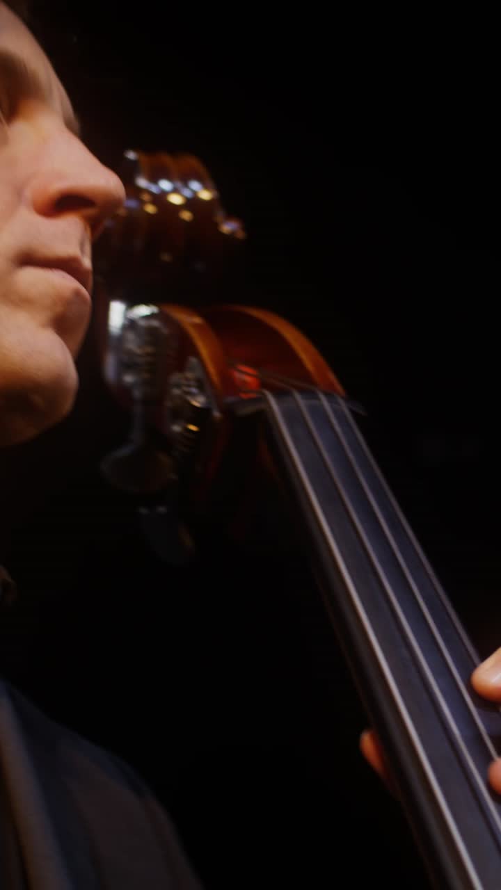 Close-up of Cello Performance