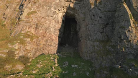 big cave in the mountain