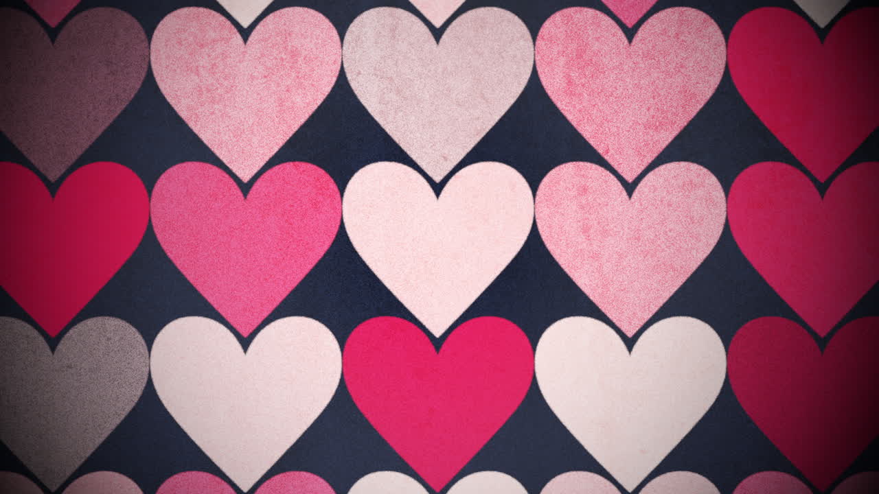 모션 다채로운 하트 패턴 4