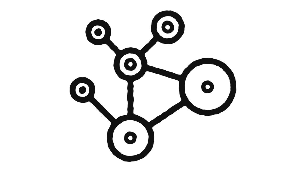 Social Network Icon Animation Footage & Alpha Channel