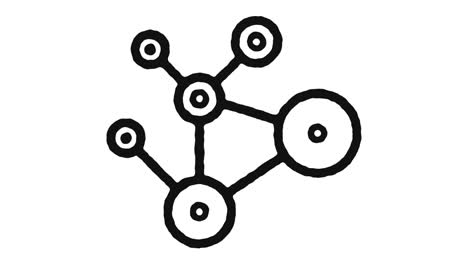 social network icon animation footage & alpha channel