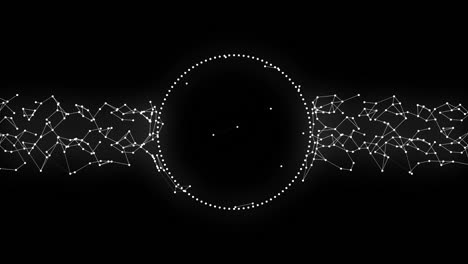 fondo abstracto con el ojo de la providencia girando en negro en un bucle sin costuras.