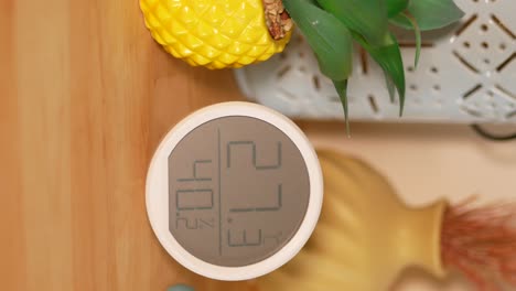 close up of a clock and home decor