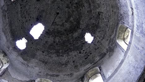 ruined dome of an old church