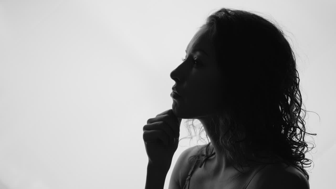 Profile Silhouette of a Woman
