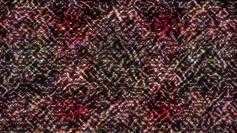 líneas brillantes que establecen el movimiento de la onda, coloridas, sobre un fondo negro