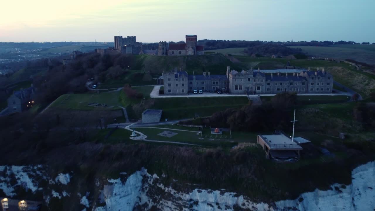 Dover Castle on the White Cliffs of Dover