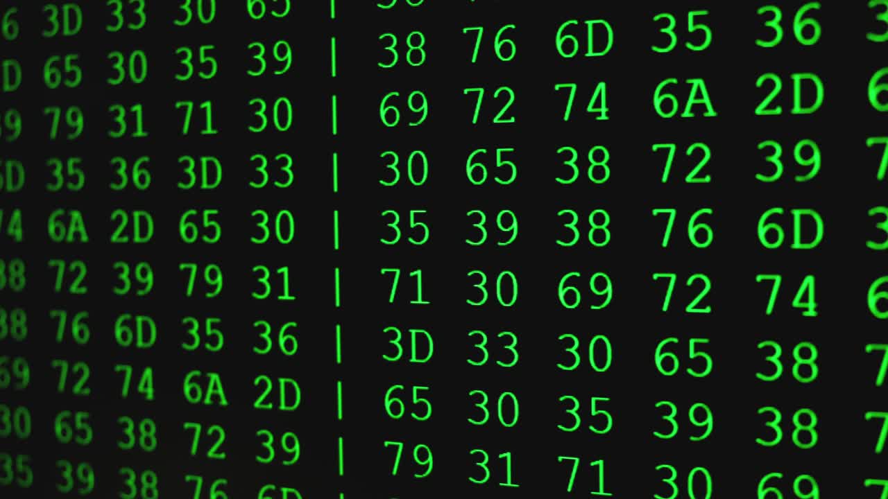 código de programa en la pantalla del pc
