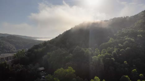 sun after a hard rain drone shot fps 30 at 4k