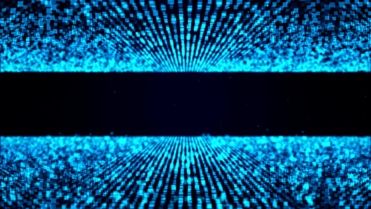 Animation ,motion abstract background with square light blue and white moving and flicker particles. Backdrop of bokeh.