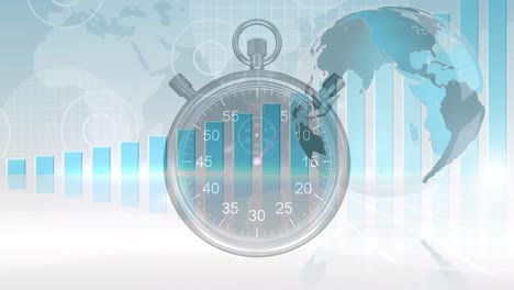 Animation-of-statistics-with-globe-and-stopwatch