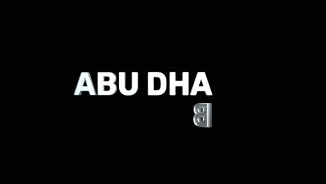 A-smooth-and-high-quality,-silver-3D-text-reveal-of-the-capital-city-"ABU-DHABI