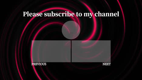 vortex neon end card ending screen motion graphics