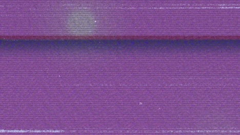 animation of glitch interference over glowing spots on purple background