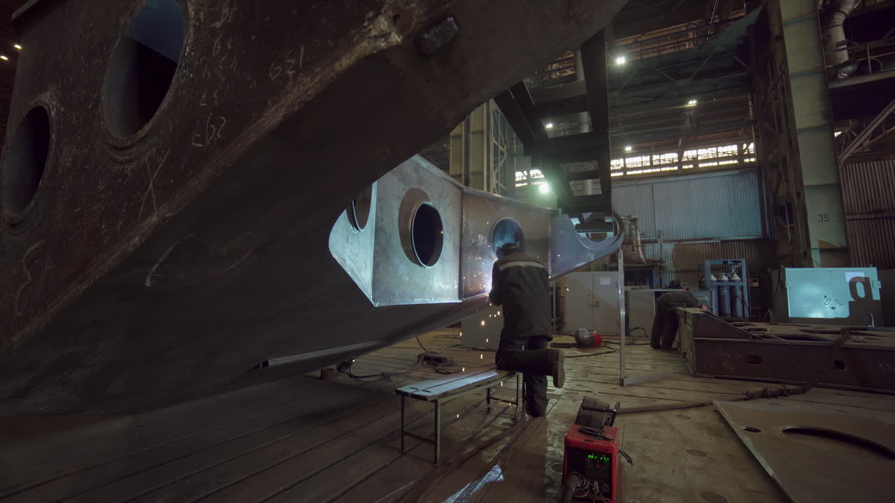 Welding Work on Large Metal Structure