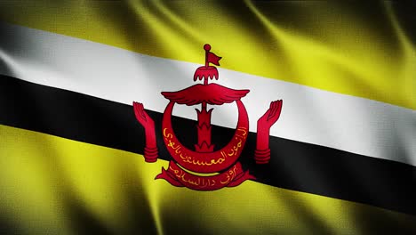 Bandera-De-Brunei-Ondeando-Fondo