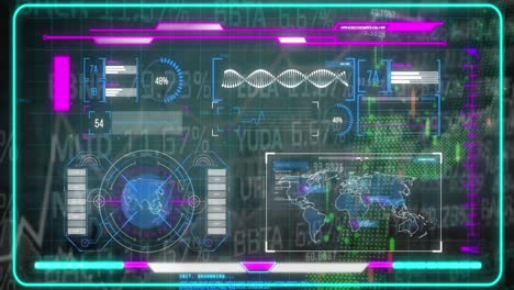 Animación-Del-Procesamiento-De-Datos-Sobre-El-Paisaje-Urbano