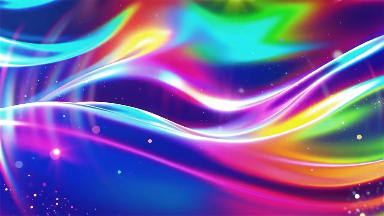 Sfondo astratto con onde di luce fluide.
