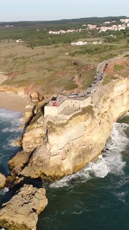 aerial view of fortaleza de bere, portugal